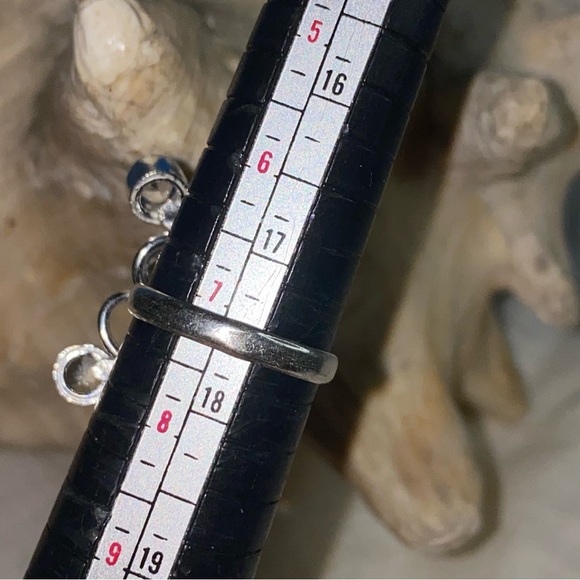 Sale * Sparkly White Quartz multi-gem Galaxy handcrafted ring - Picture 4 of 9